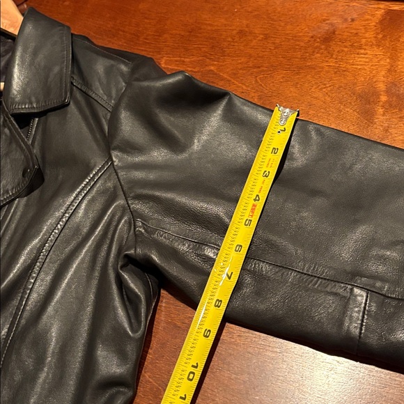 EUC Halogen black Moto leather coat. - Picture 10 of 10
